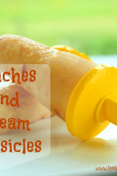 Peaches & Cream Popsicles