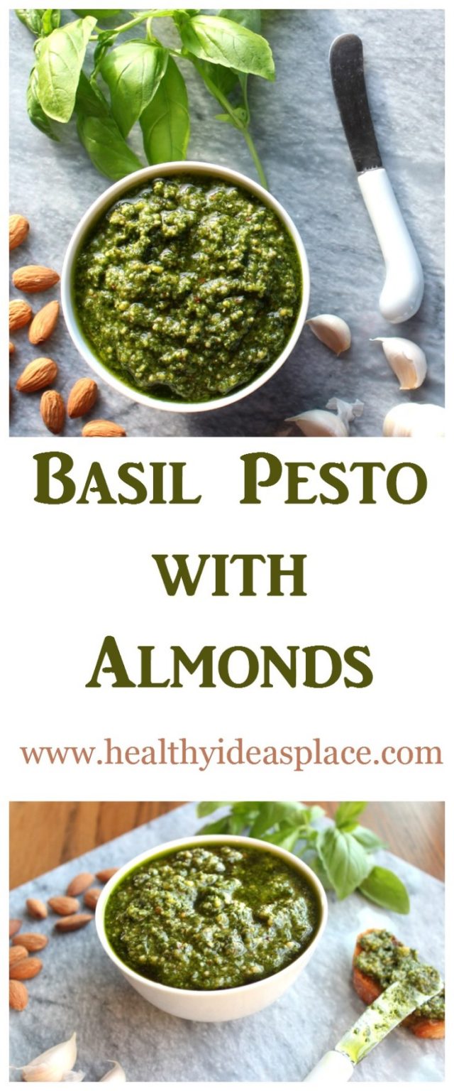 Basil Pesto with Almonds Healthy Ideas Place