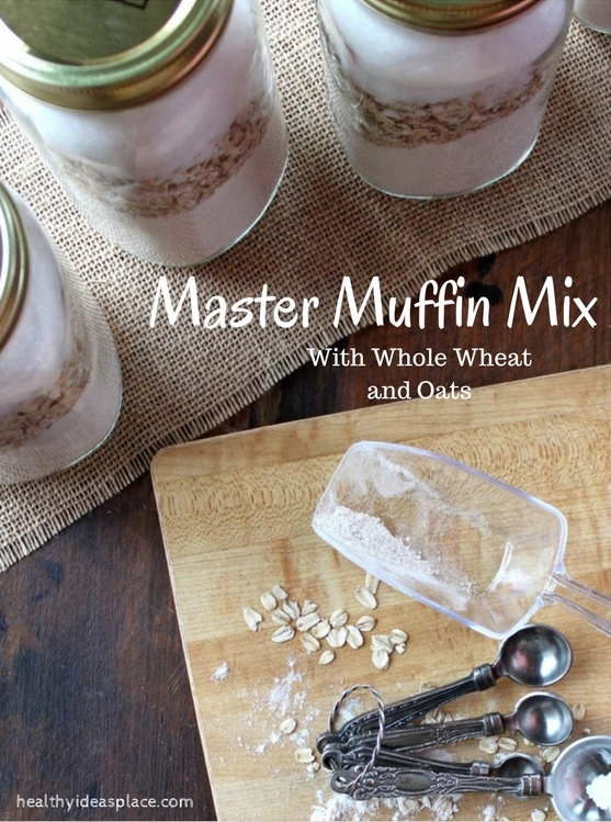 Master Muffin Mix with Whole Wheat and Oats helps you get a nourishing breakfast ready for your family when they need something quick. Includes a recipe for Banana Chocolate Chip Muffins