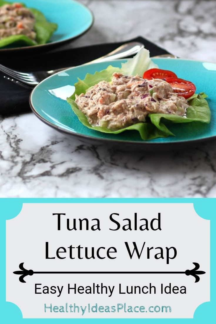 Tuna Salad Lettuce Wraps - You'll love these easy to make and healthy lettuce wraps. Made with Greek yogurt and added veggies, these are delicious for any lunch or supper meal, or even a filling afternoon snack.