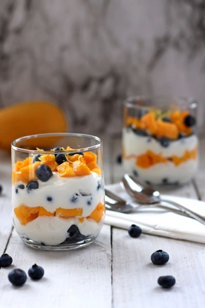 Blueberry Mango Yogurt Parfait